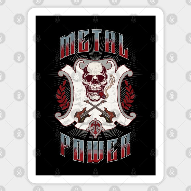 Metal Power Heavy Metal Music Sticker by antarte